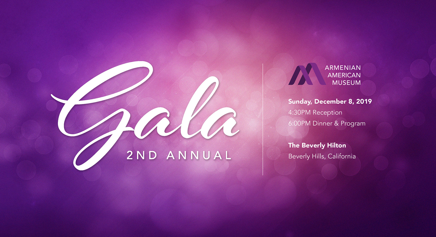 AAM Gala 2019 Banner