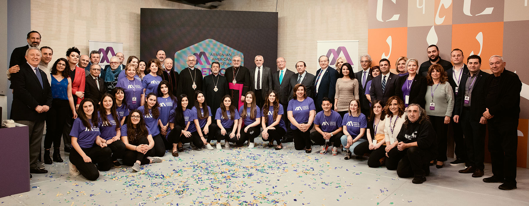 Armenian American Museum Leadership with Telethon Committee Members, Volunteers & Crew