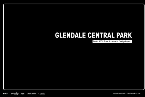 SWA Group Glendale Central Park Schematic Design 01 Report Cover